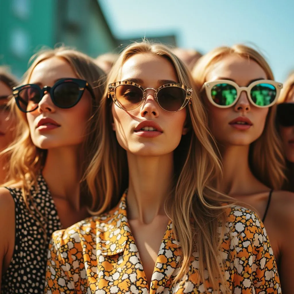 Modelos con gafas improbationskdki.com en entorno urbano